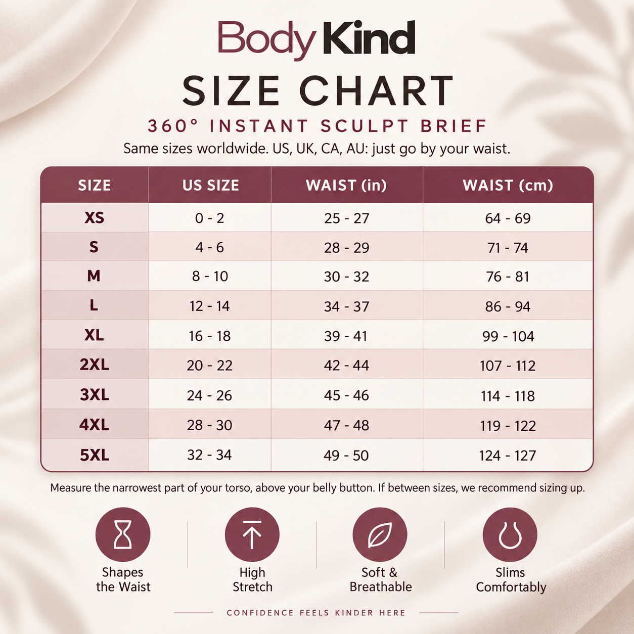 Body Kind 360° Instant Sculpting Brief