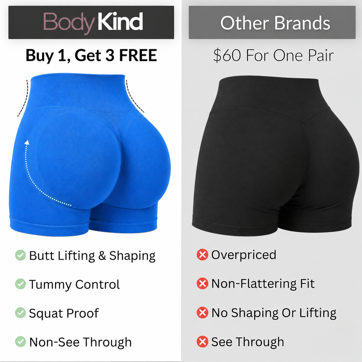 BodyKind Contour Shorts